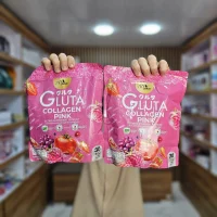 آبمیوه گلوتاتیون کلاژن پینک سفید کننده پوست اورجینال