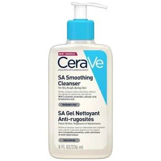 ژل شست‌وشوی صورت سراوی مدل SA Smoothing حجم 236 میل